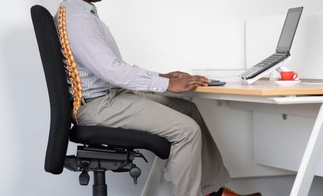 an ergonomic chair provides back pain relief