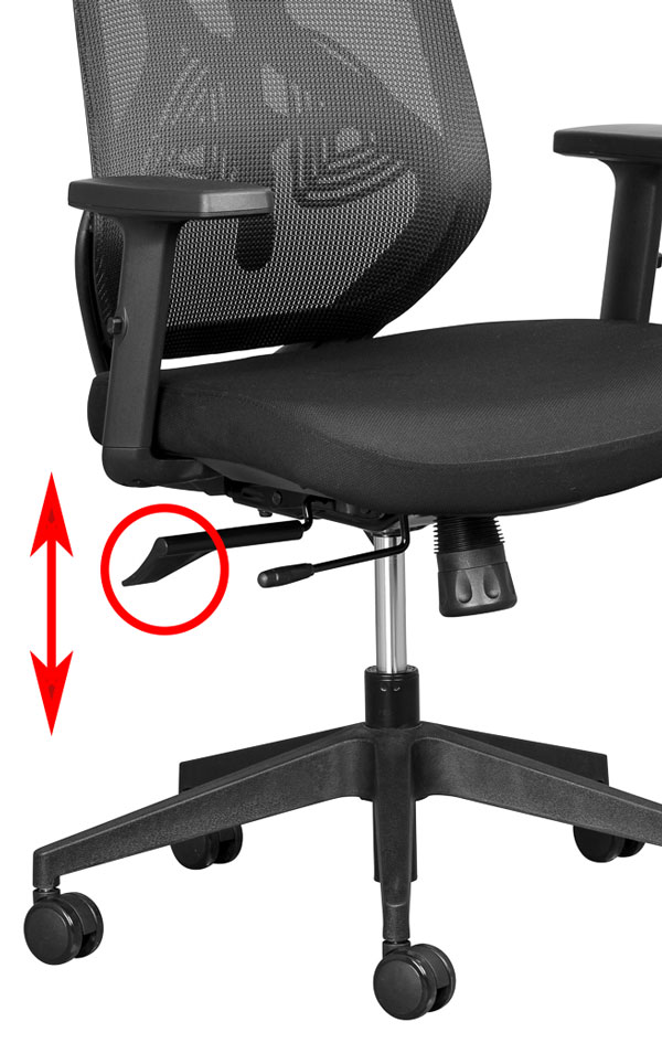desk chair gas height adjustment