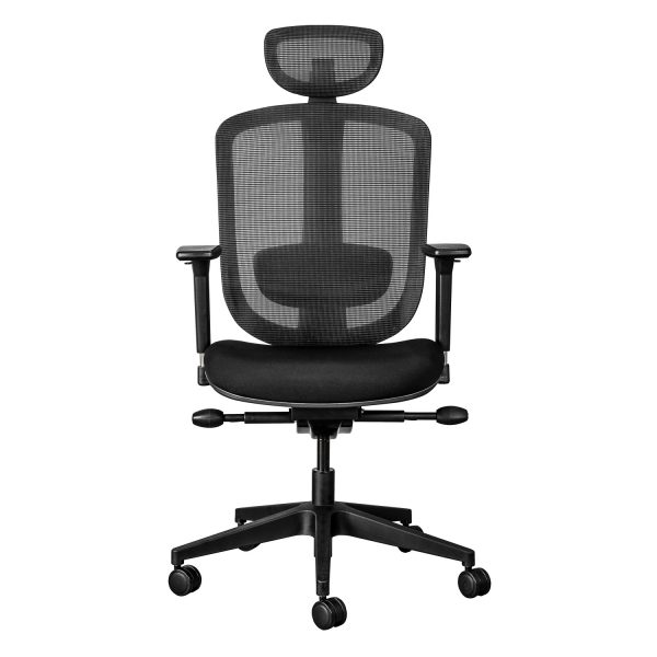 ergocurve ergonomic office chair with headrest