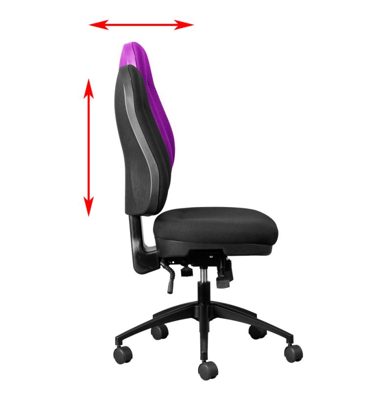 wellback office chair back support adjustment