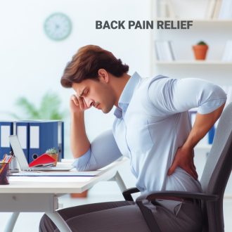 back pain relief from sitting on an ergonomic chair